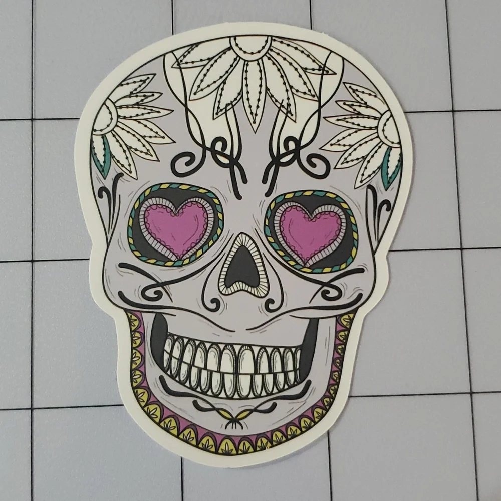 Sugar Skull Sticker - Picture 1 of 3